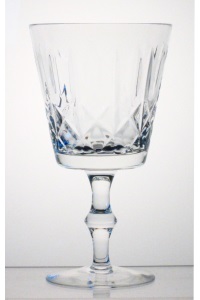 Cross and Olive water goblet